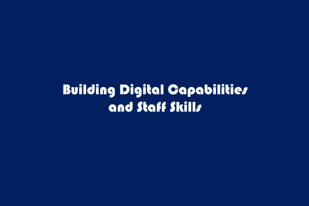 building digital capabilities and staff skills